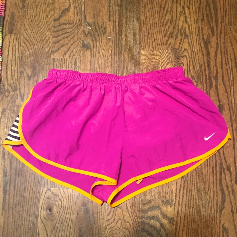 Fuchsia Nike dri-fit shorts